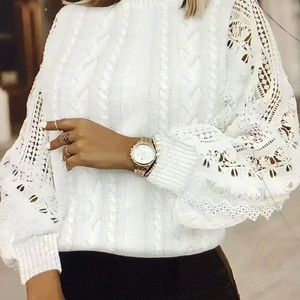 Lace Cable Knit Sweater💥Reduced Sale Priceice💥